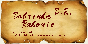 Dobrinka Rakonić vizit kartica